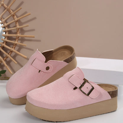 New Crossover Slip On Thick Platform Flat Slippers