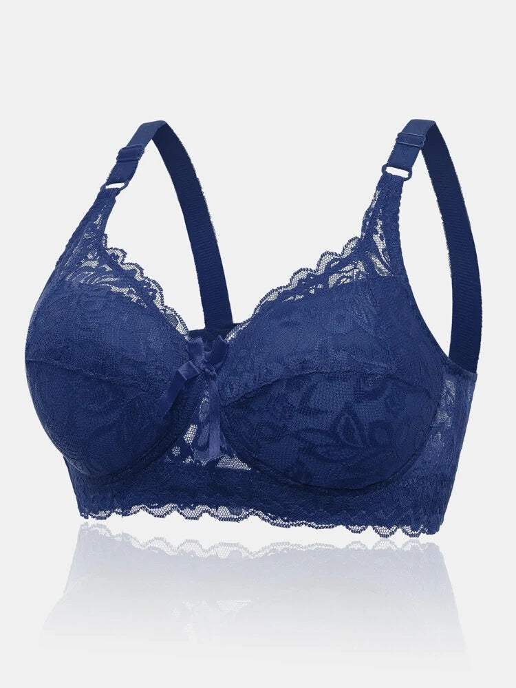 E G Cup Adjustable Back Plus Size Lace Bra