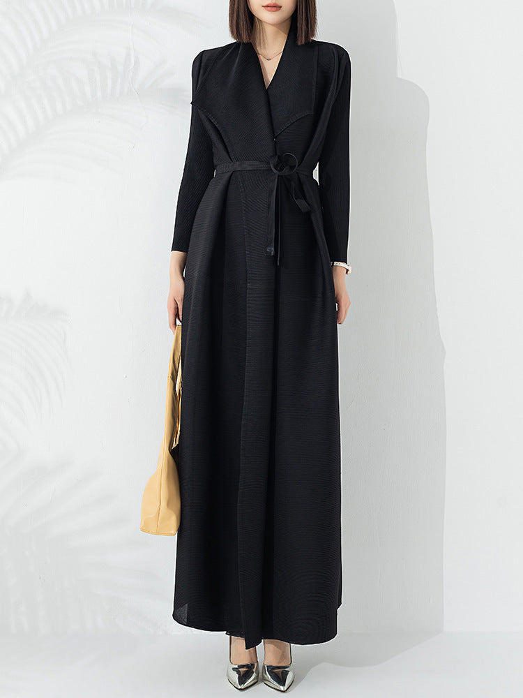 Elegant Long Trench Coat – Long Coats Aesthetic & Chic Layering Outfits