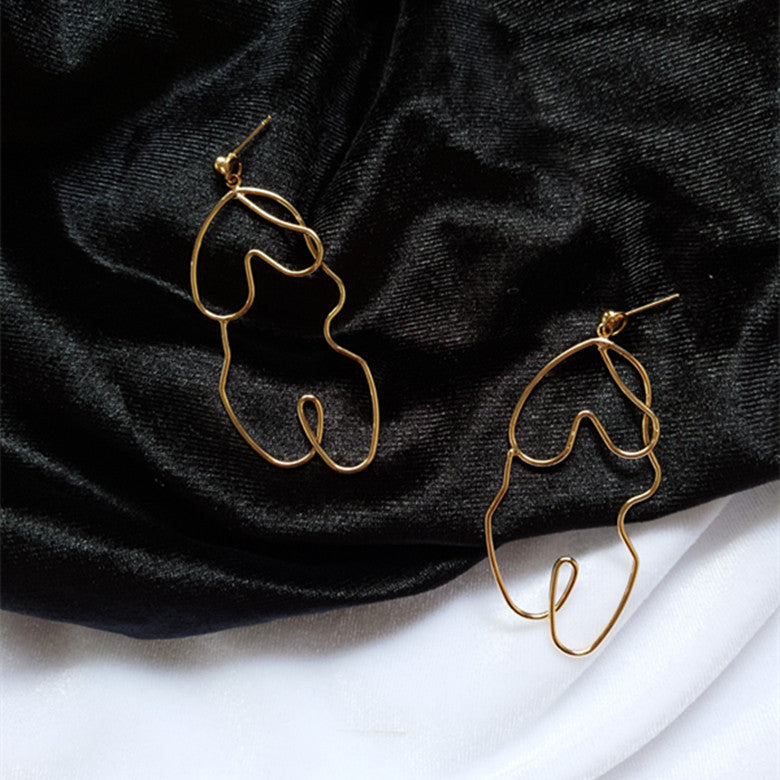 Earrings Exaggerated Twisted Statement Abstract Design Jewelry Trend 2025