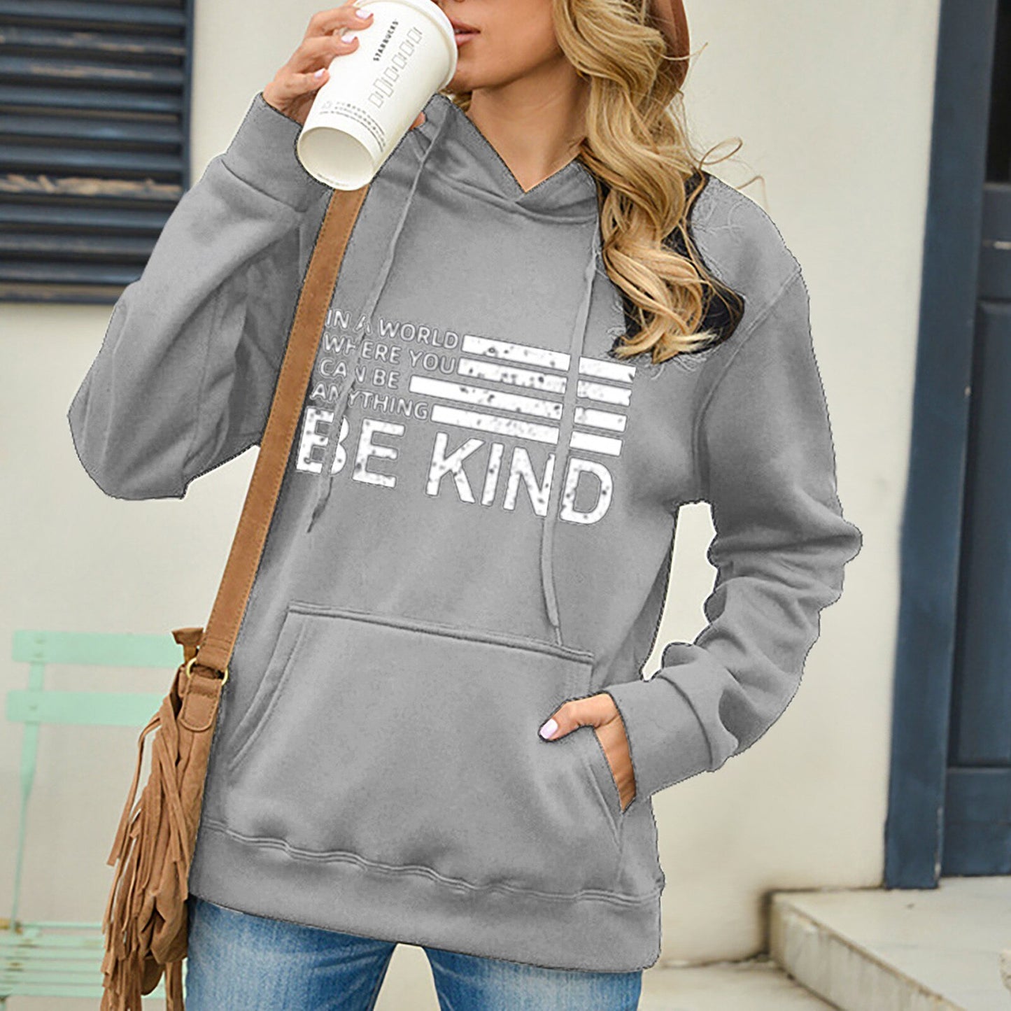 Bible Be Kind Hoodie – Cozy Faith-Inspired Fleece for Women