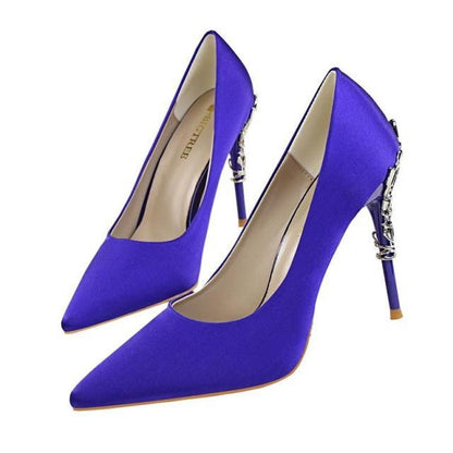 Women’s 10cm High Heel Shoes | Elegant Metal-Detail Pumps
