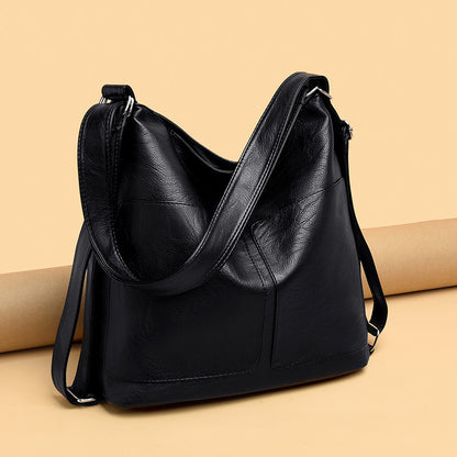 Retro Dumpling-Shaped PU Handbag Vintage Elegance