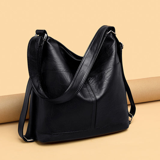 Retro Dumpling-Shaped PU Handbag Vintage Elegance