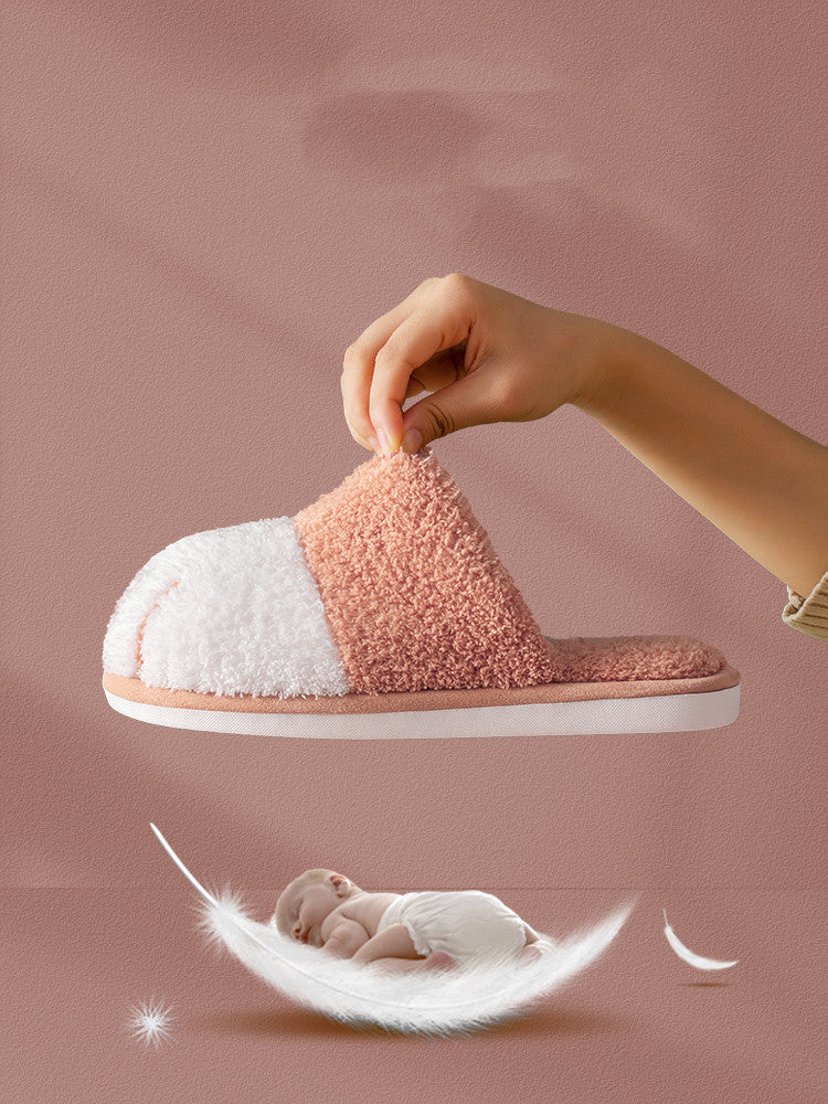 Women S Warm Plush Indoor Slippers Soft Anti Slip House Shoes For Autumn Winter