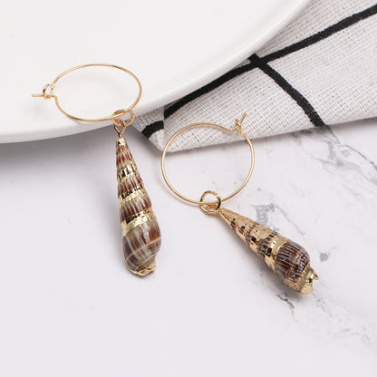 Summer Color Shell Earrings