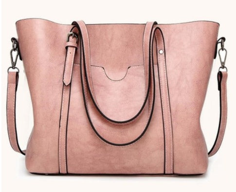 Hand-Painted Leather Handbag Artistic Everyday Use