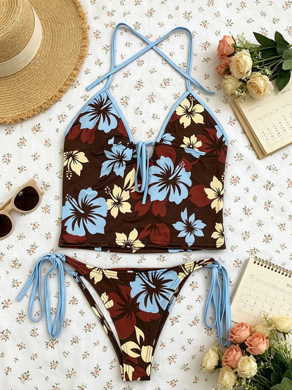 Your Next Beach Escape: Vintage-Inspired Floral Tankini