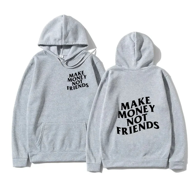 Funny "Need Money" Letter Print Hoodie – Oversized Sweatshirt for Men & Women, Casual Streetwear