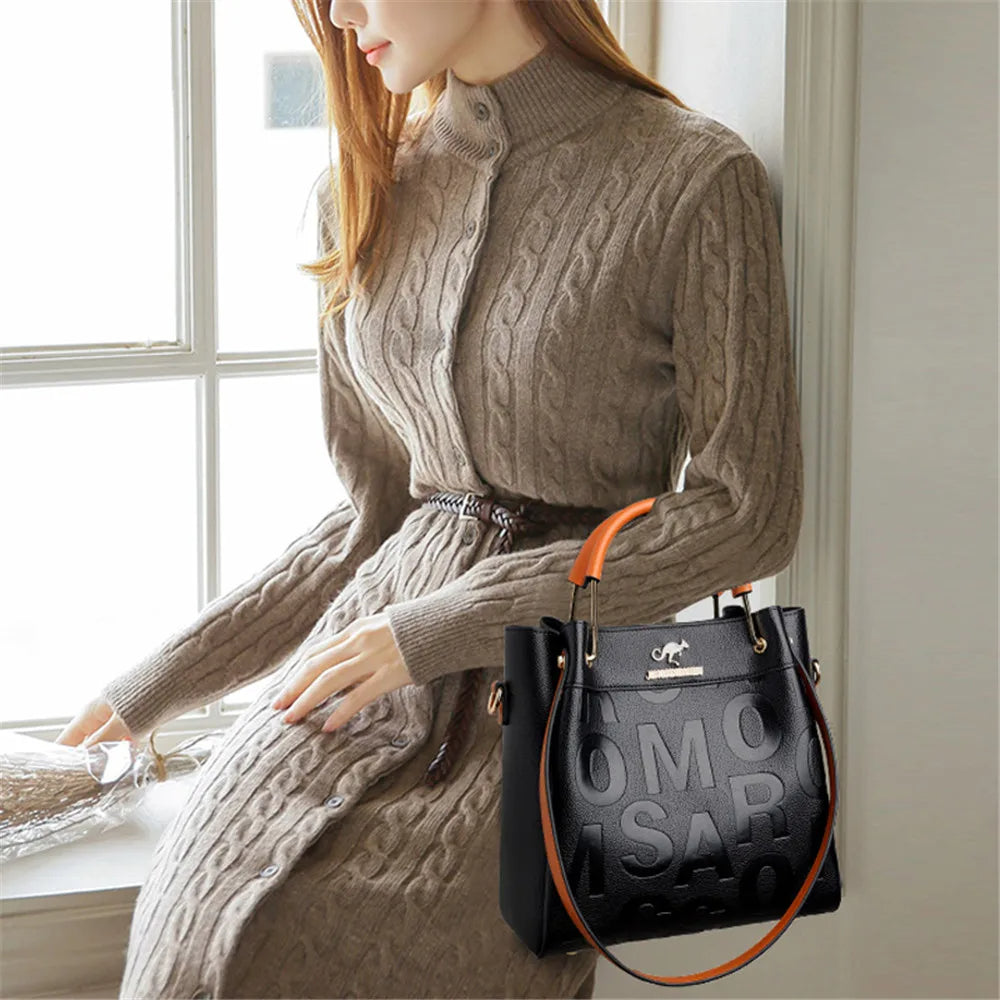 Colorful Letter Print Tote Bag Lightweight Spacious