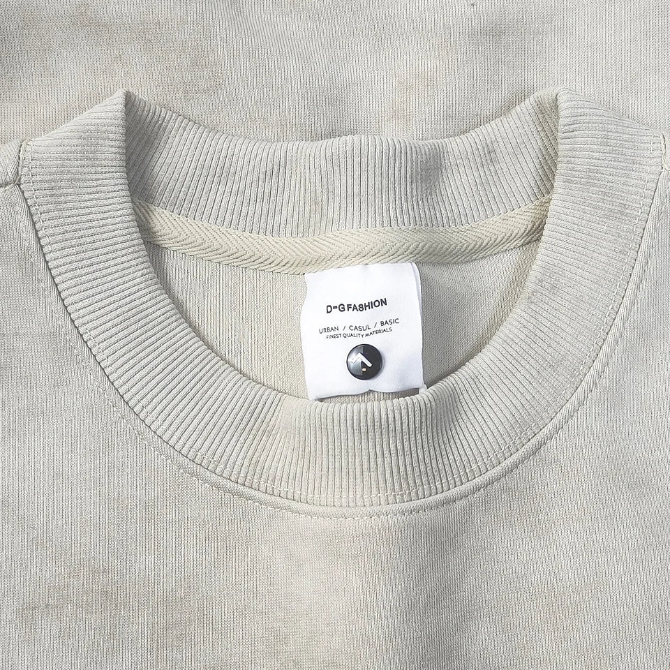 Men’s Graphic Crewneck Sweatshirt – Loose Cotton-Poly Pullover