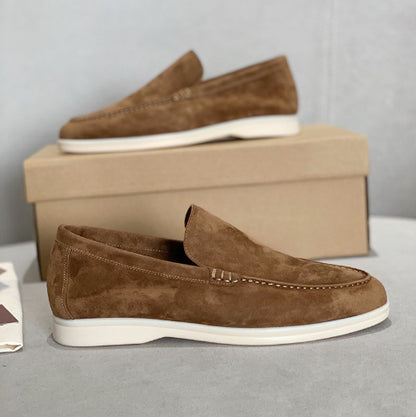 Flat Sole Simple Genuine Leather Casual Womens Shoes