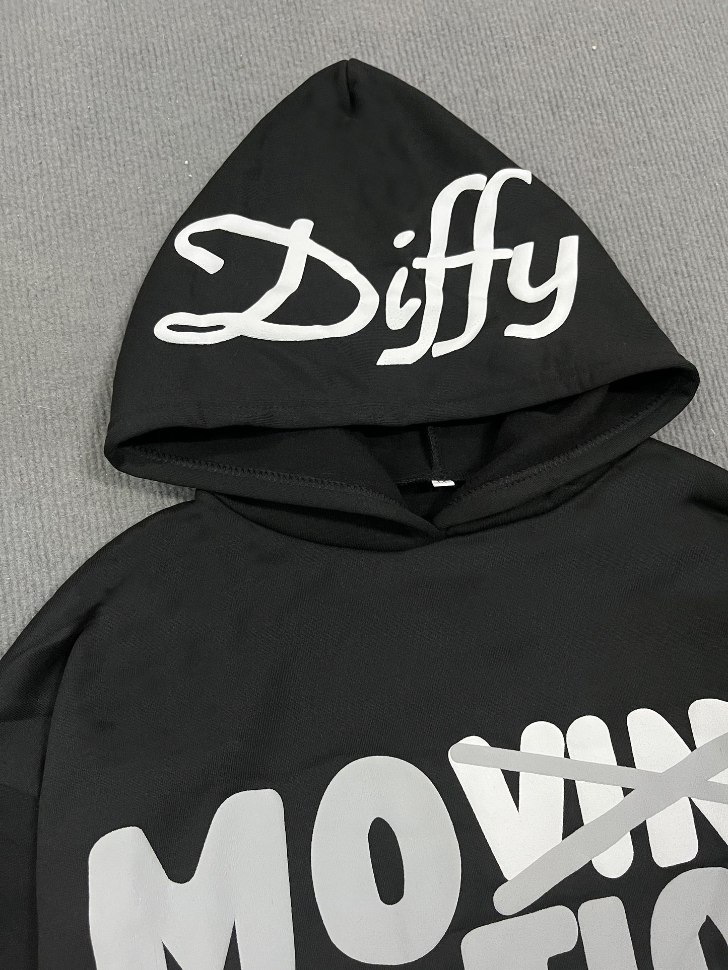 Y2K Oversized Men's Hoodie – Geometric Alphabet Print Pullover for Fall/Winter Streetwear Style