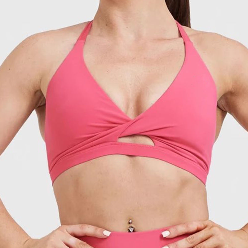 High-Grade Yoga Sports Bras – Shockproof Support & Stylish Design