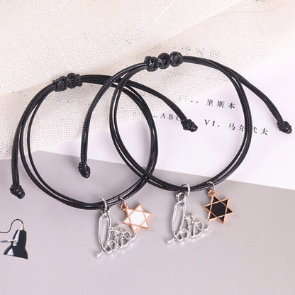 Ethnic Style Leather Couple Bracelets – Matching Unisex Bracelets for Couples & Friends