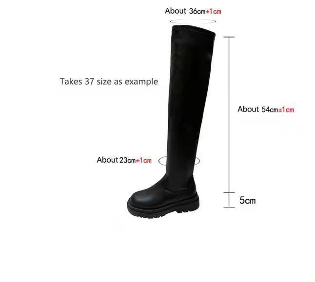 Thick Sole Knee-High Boots for Women | Long Knight-Style PU Leather Boots with Chunky Heel