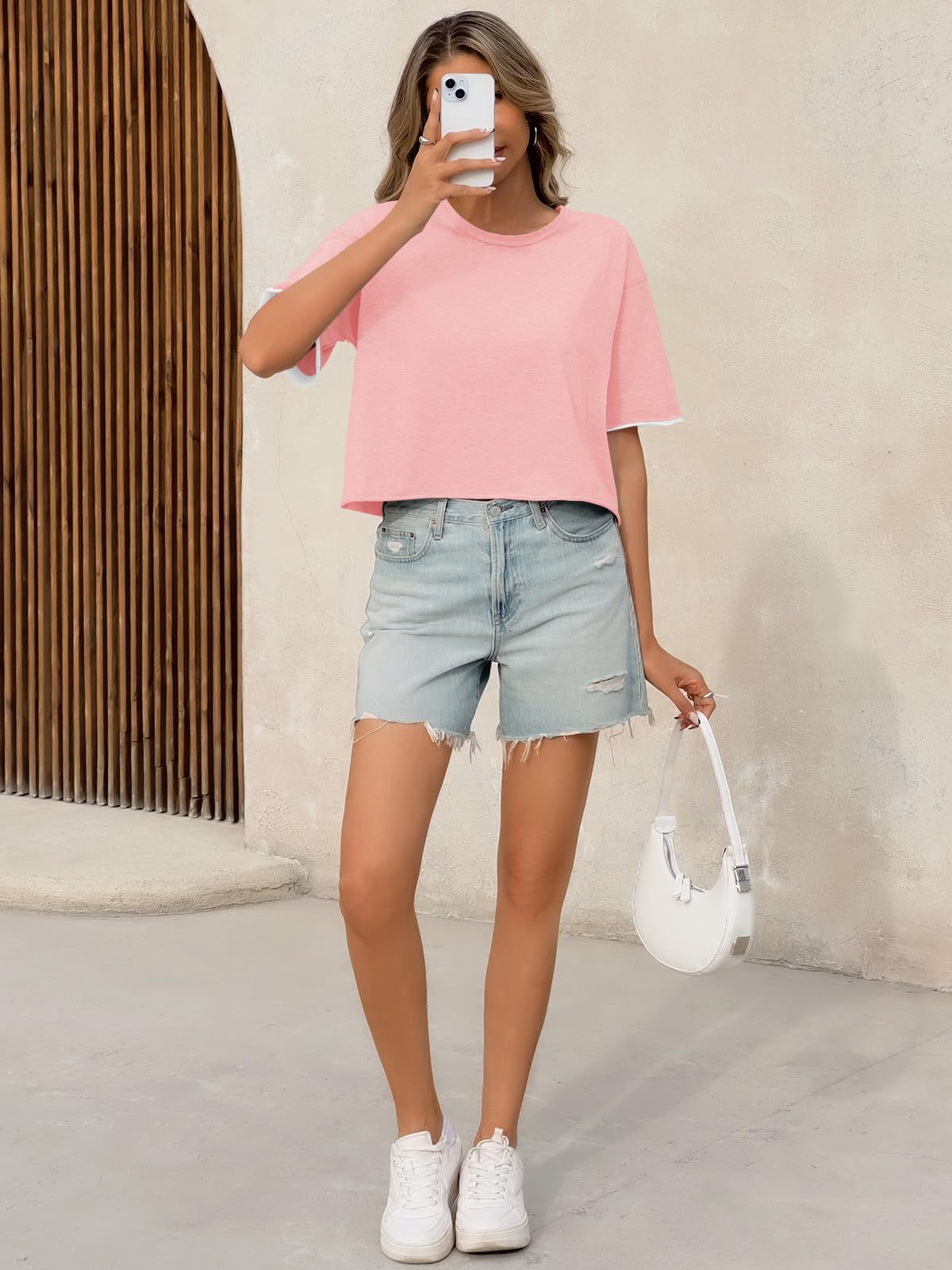 Casual Crop Top T-Shirt – Stylish Summer Workout & Streetwear for Women