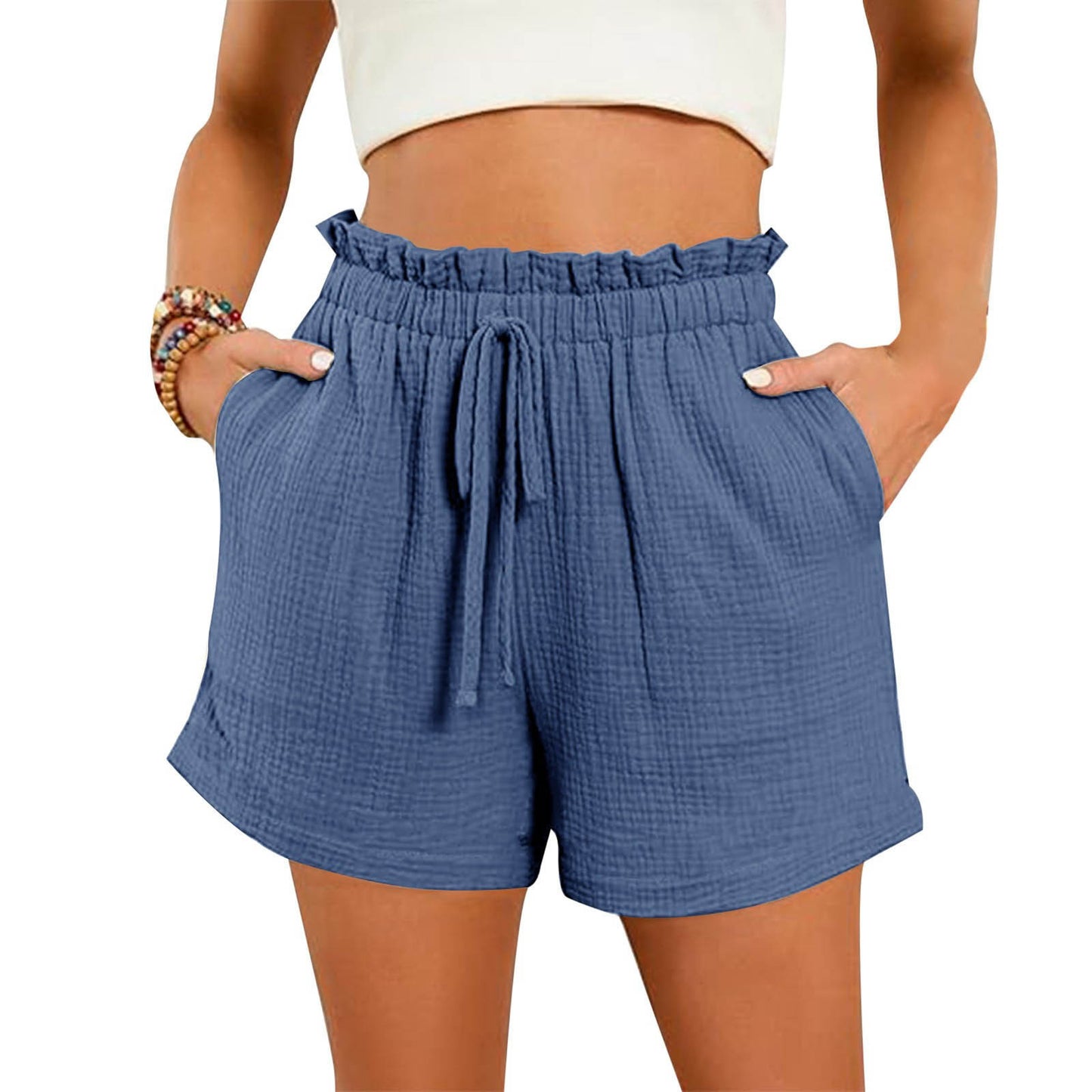 Breezy Chic & Comfy Summer Cotton Shorts Women – Casual Summer Outfit