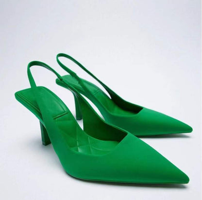 Elegant Pure Colors Pointed Women Pumps Shoes