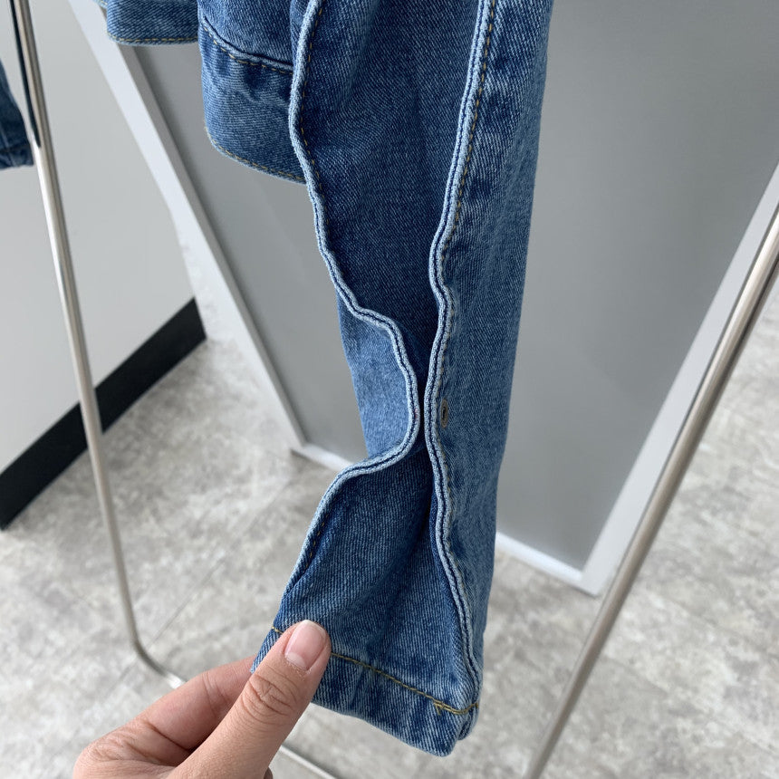 Loose Denim Jacket for Women – Fashion Design Blue Cotton Coats & Casual Jackets 2025