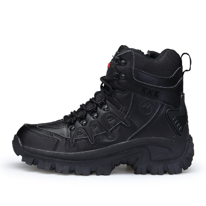 Unisex High-Top Military Combat Boots | Suede Hiking, Camping & Tactical Outdoor Boots