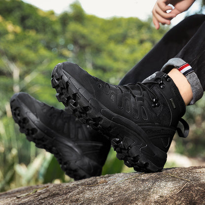 Men's Plus Size Outdoor Combat Boots | Waterproof Hiking, Camping & Cross-Country Tactical Boots