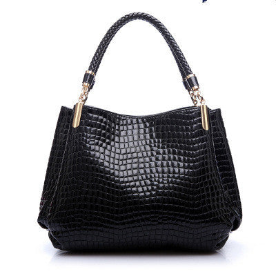 European and American Fashion Women's Motorcycle Bag Crocodile Pattern 2025 Trend