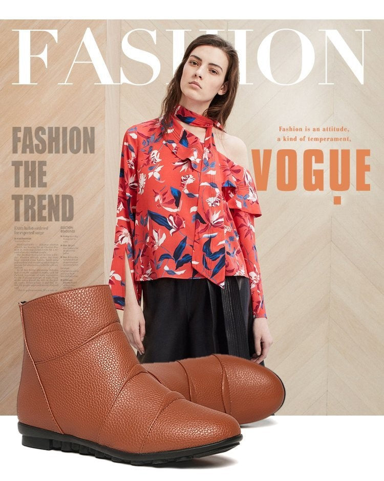 Short Martin Boots for Women | Waterproof Casual Student Boots with Platform Sole