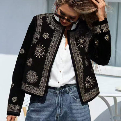 Lightweight Floral Print Casual Long Sleeve Jacket