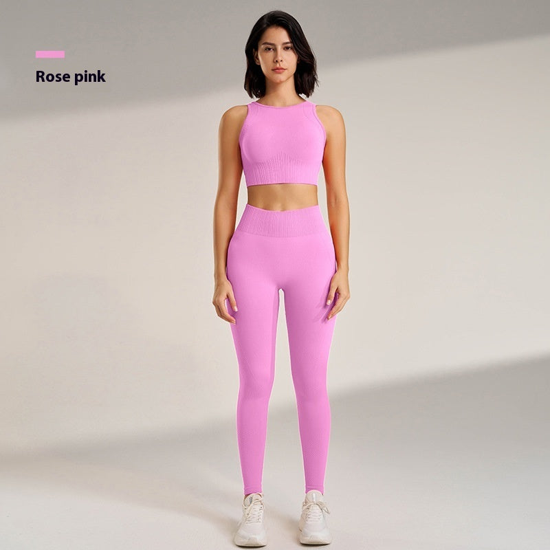 High-Performance Nylon-Spandex Yoga Outfit Set | Stylish Activewear Style 2025