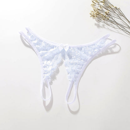Lace Erotic Panties – Open Crotch Thong for Women with Stretchy Comfort & Seductive Style