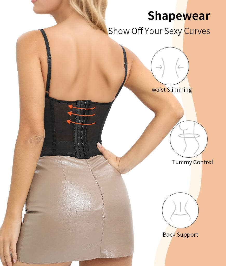 Lace Bustier Corset Top for Women – Elegant Overbust Party Outfit