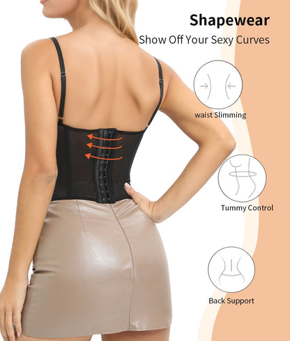 Lace Bustier Corset Top for Women – Elegant Overbust Party Outfit