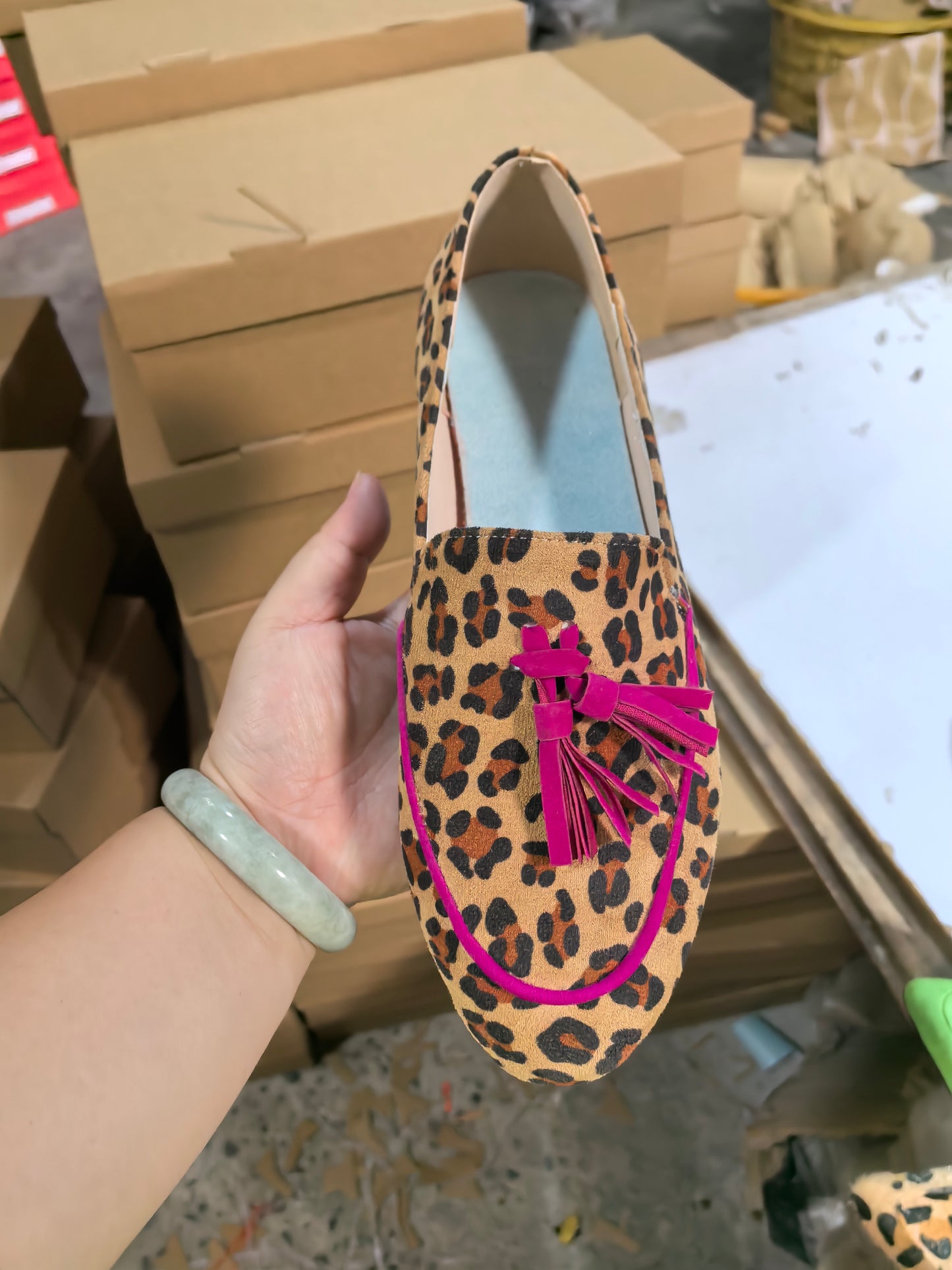 Leopard Design Elegant Women Comfortable Flat Shoes
