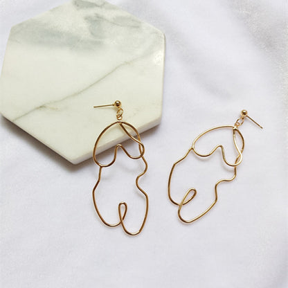 Earrings Exaggerated Twisted Statement Abstract Design Jewelry Trend 2025