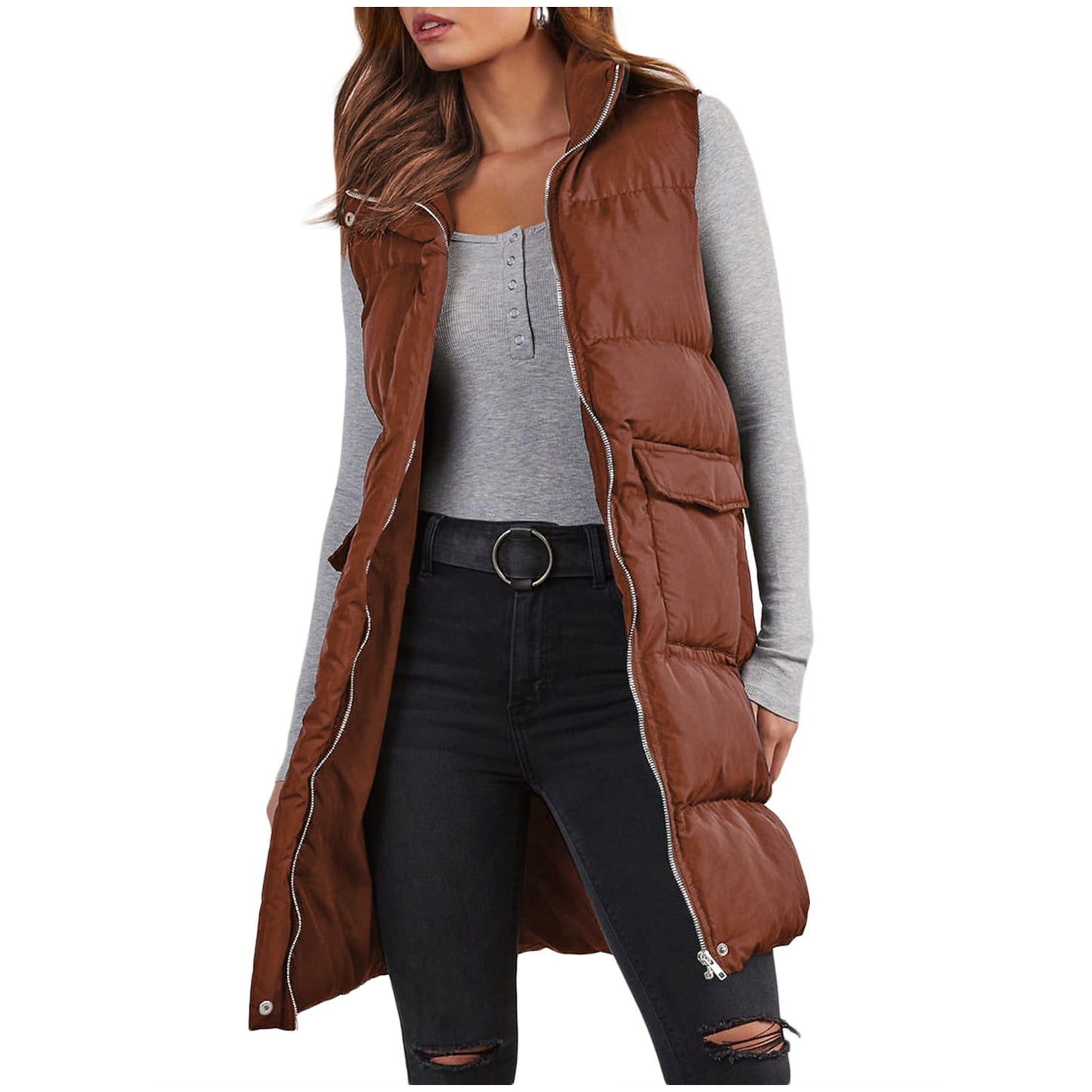 Korean Sleeveless Down Vest Autumn Winter Warmth