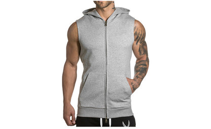 Casual Cool & Comfortable Sleeveless Cotton Hoodie for Men