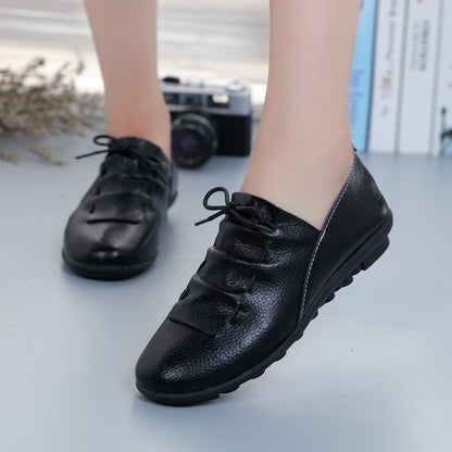 Women’s Soft Sole Leisure Shoes | Comfortable Leather Casual Shoes