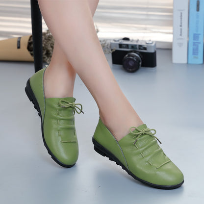 Women’s Soft Sole Leisure Shoes | Comfortable Leather Casual Shoes