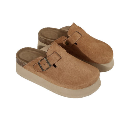 New Crossover Slip On Thick Platform Flat Slippers