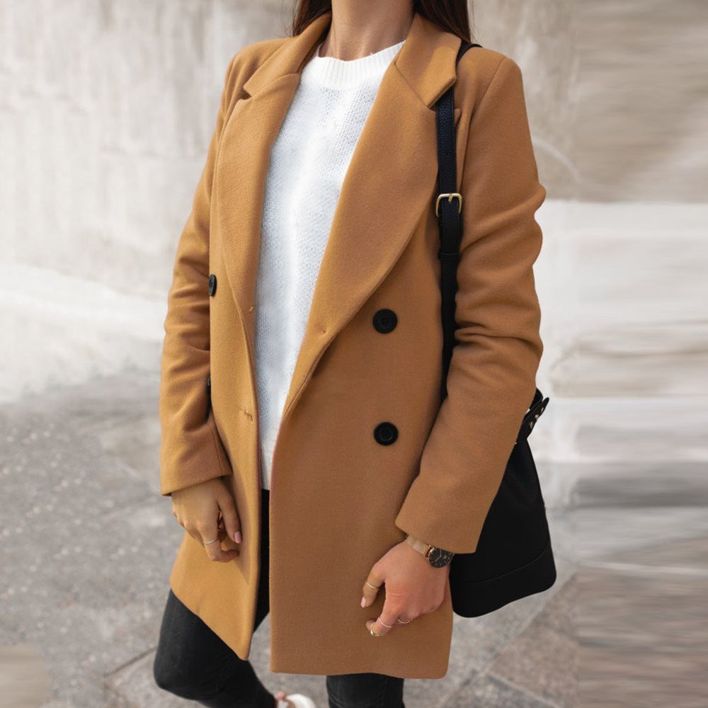 Premium Long Woolen Coat – Long Coats Aesthetic & Elegant Winter Outfits
