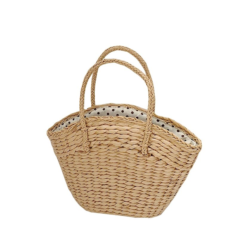Large Dumpling-Shaped Straw Weaving Handbag Versatile