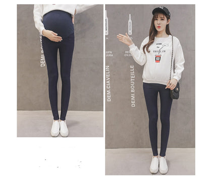 Spring Maternity Wide-Leg Trousers – Comfortable High-Waist Pregnancy Pants