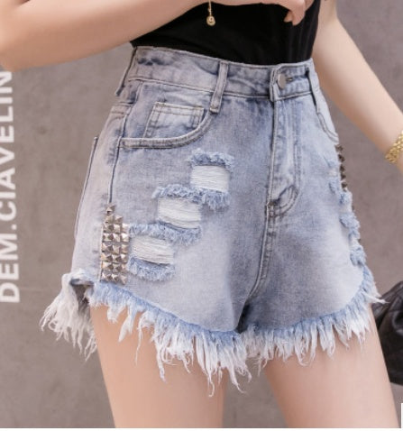 High-Waisted Jean Shorts Women – Casual Summer Outfit & Festival Style