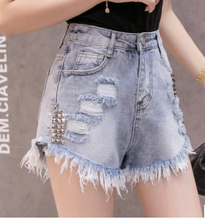 High-Waisted Jean Shorts Women – Casual Summer Outfit & Festival Style