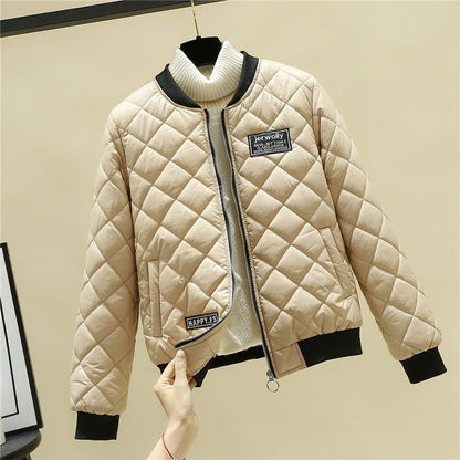 Korean-Inspired Slim-Fit Cotton Puffer Jackets – Coats Outfits Women & Chic Transitional Layering