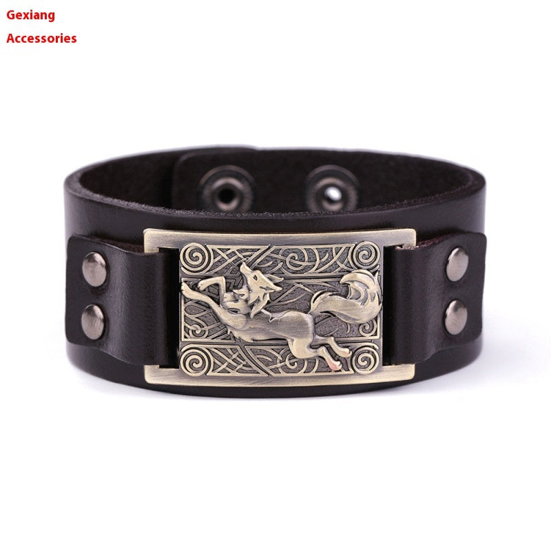 Teen Wolf Leather Bracelets – Adjustable Minimalist Bracelets for Men & Women