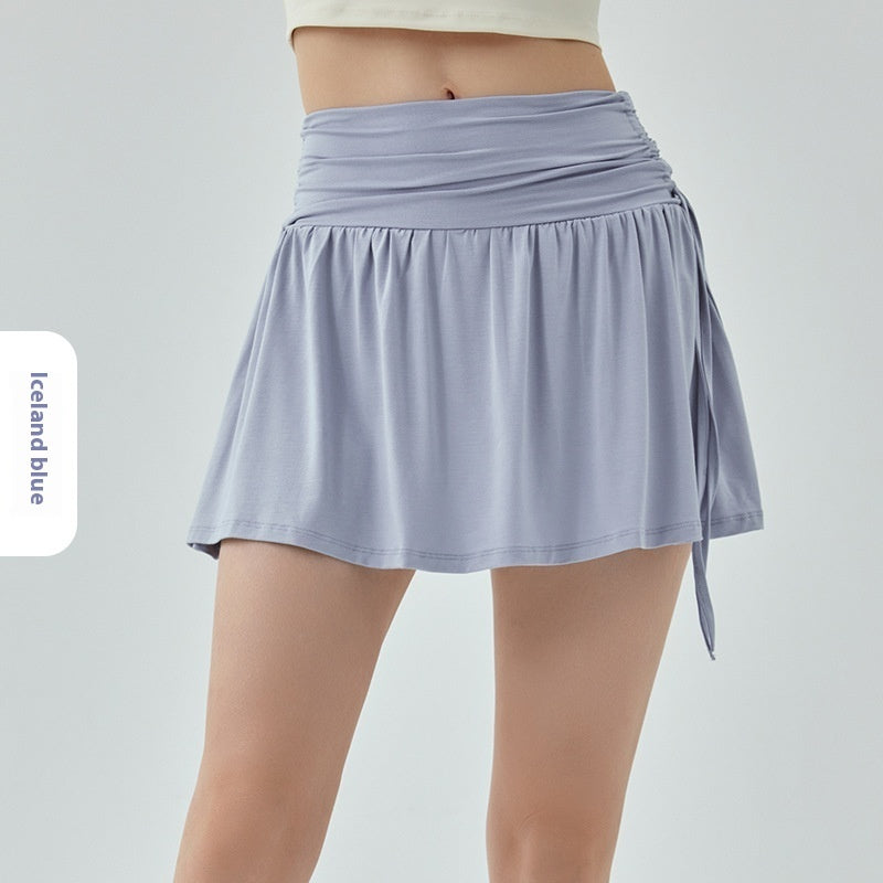 Skorts Breathable Nylon Active Skirt Built In Shorts Fitness Trend