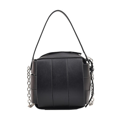 Sleek PU Leather Handbag Magnetic Buckle One-Shoulder Crossbody