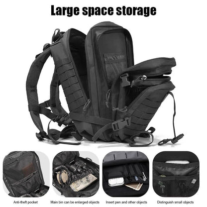 48L/25L Large Capacity Waterproof Camping Tactical Backpack